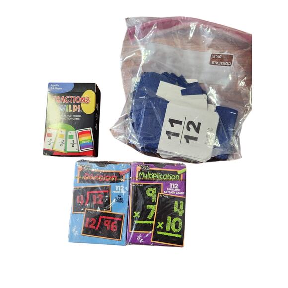 Math Flash Cards - Picture 1 of 2